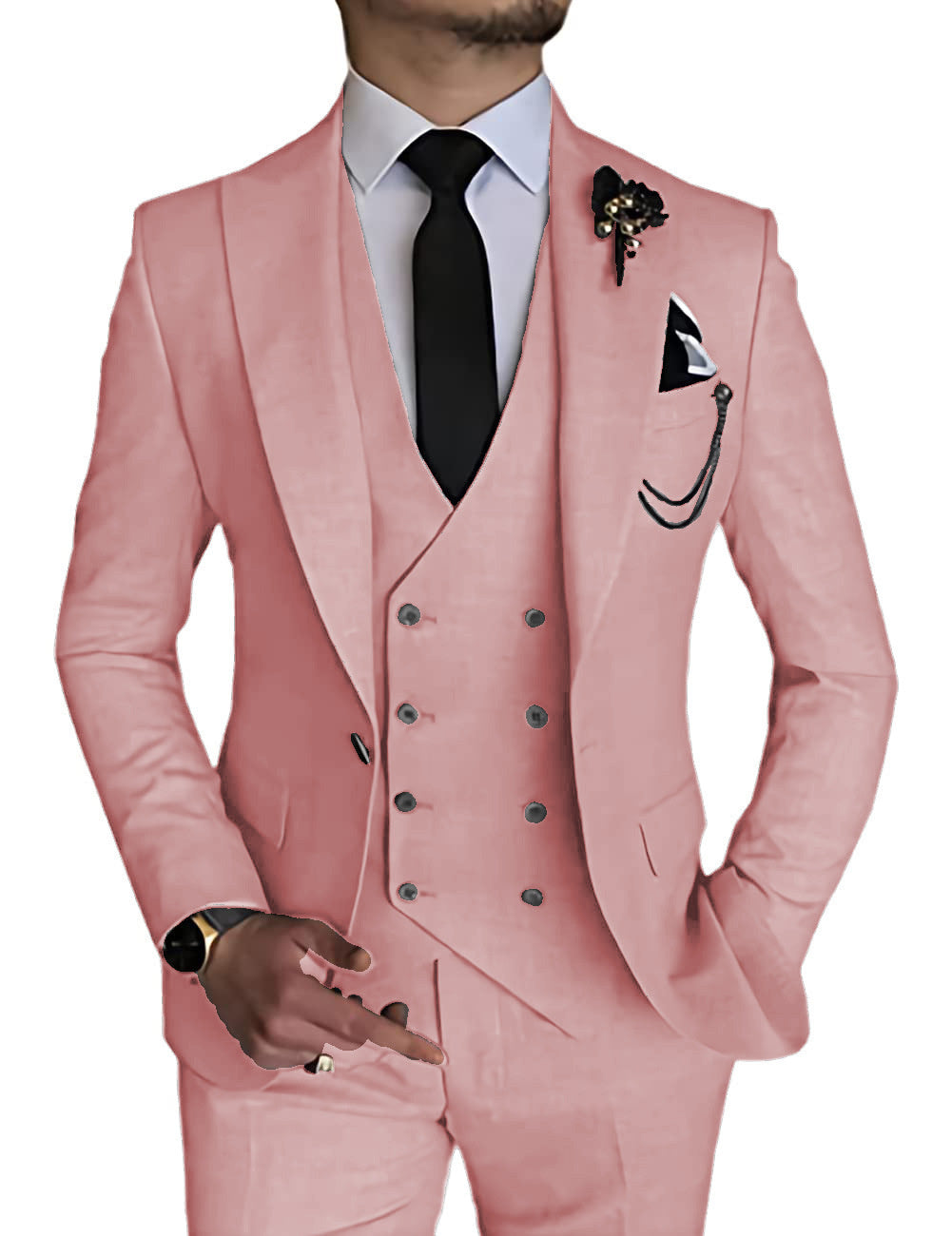 Business Casual Men's Three-piece Suit