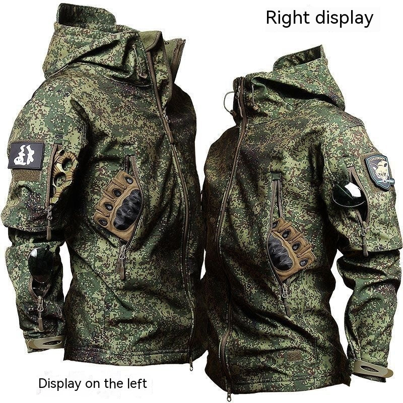 Winter Men's Camouflage Workwear And Assault Suit Set