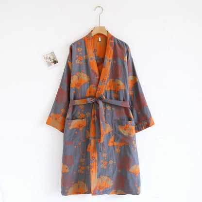 Spring And Autumn Thin Cotton Retro Loose Home Wear