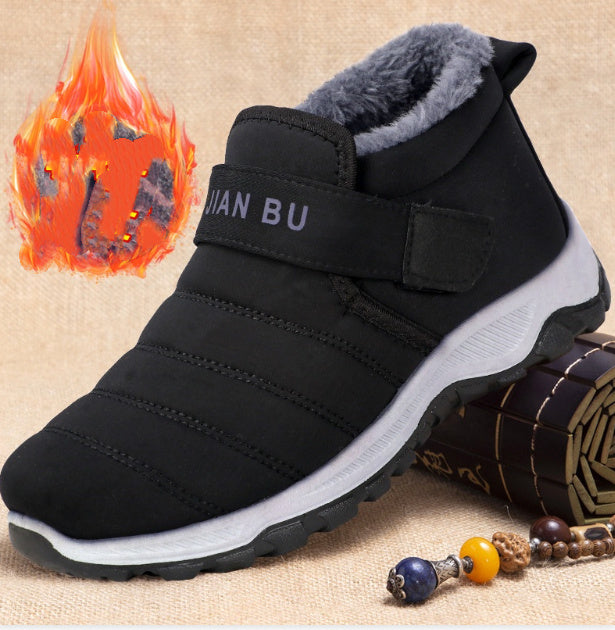 Traditional Beijing Cotton Shoes Men's Fleece-lined Thickened