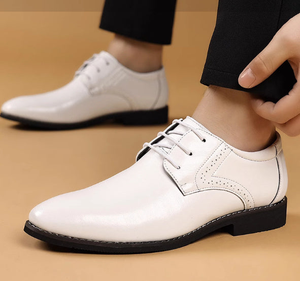 Fashion British Plus Size Men's Leather Shoes