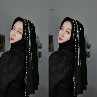Hard Brim Heavy Industry Tassel Wrapped Scarf