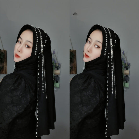 Hard Brim Heavy Industry Tassel Wrapped Scarf