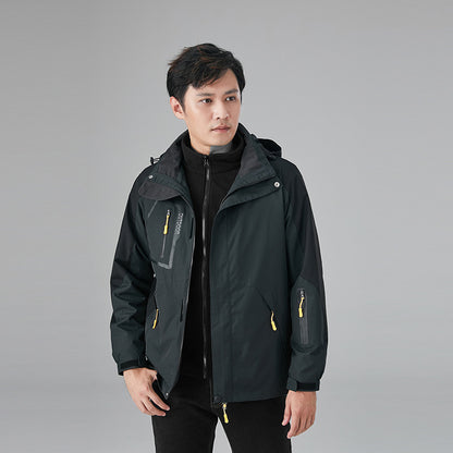 Shell Jacket Men's Three-in-one Fleece