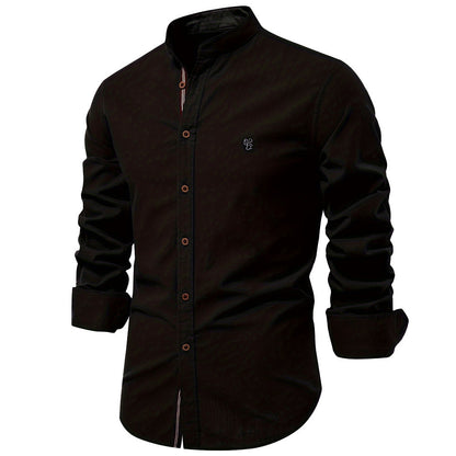 Japanese Style Long Sleeve Shirt Men's Fashion Summer Cotton And Linen