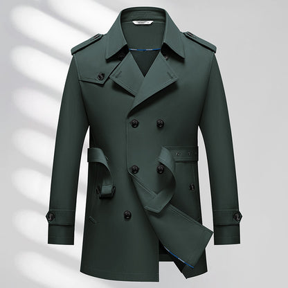 Men's Business Trench Coat Non-ironing Texture