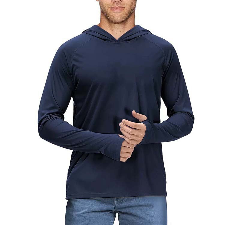 Long Sleeve Men's Loose Casual Hooded Workout Clothes Sweater