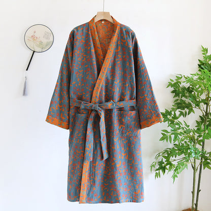 Spring And Autumn Thin Cotton Retro Loose Home Wear