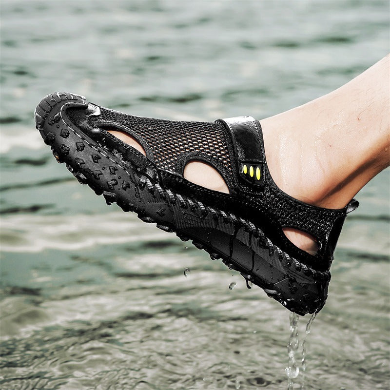Summer Outdoor Casual Hollow Mesh Surface Breathable Men's Sandals