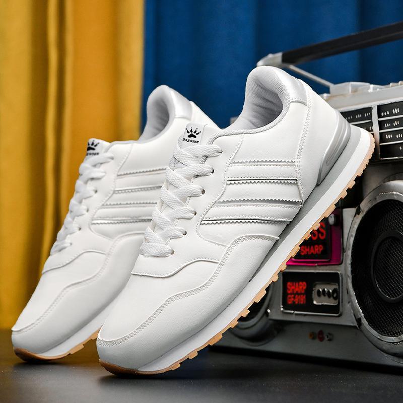 Leather Men's Casual And Lightweight Running Sports Shoes