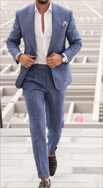 Men's Plus Size Two-piece Suit