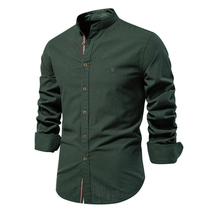 Japanese Style Long Sleeve Shirt Men's Fashion Summer Cotton And Linen
