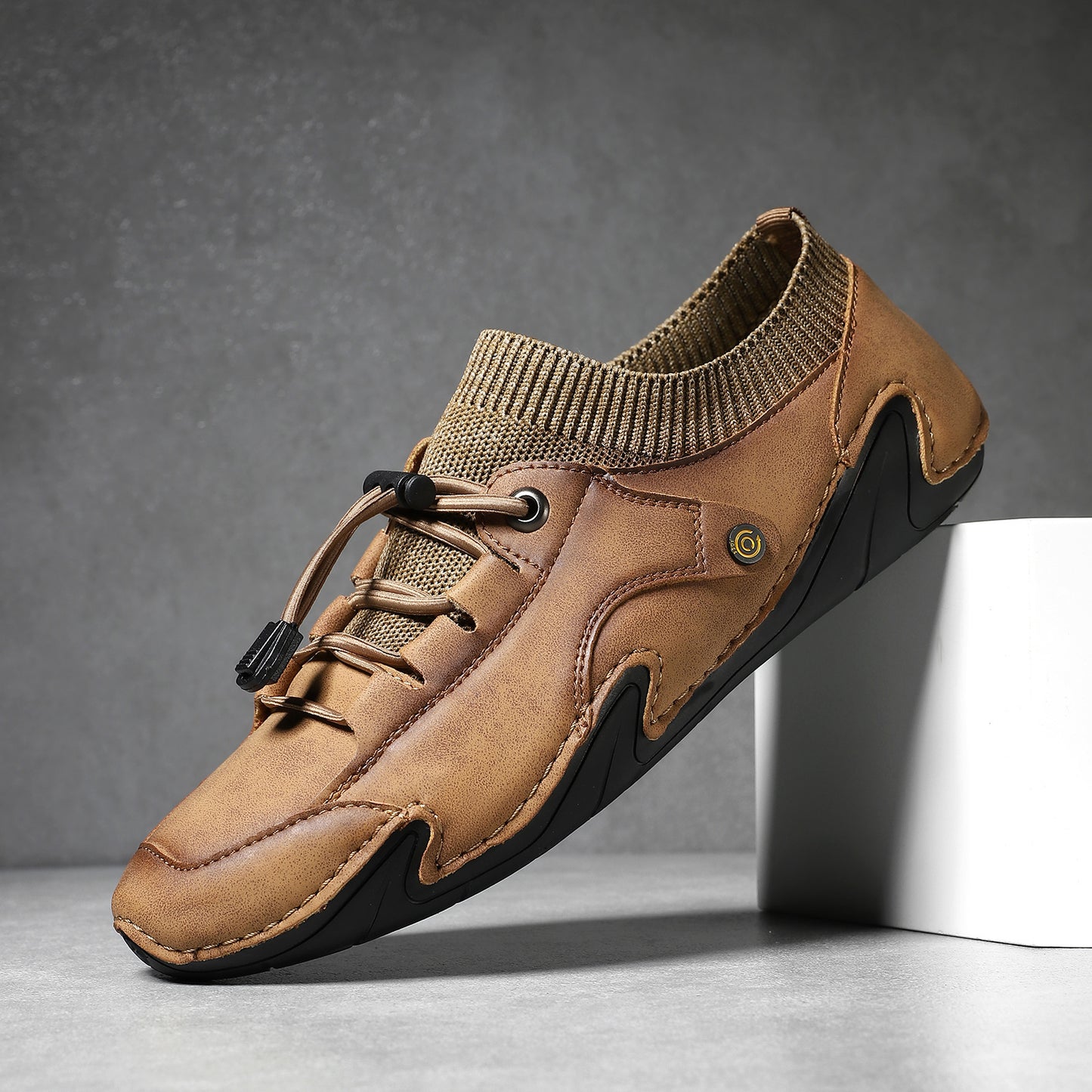 Men's Gommino Casual Leather Shoes Men's Soft Bottom Octopus Outdoor Driving Shoes Men's