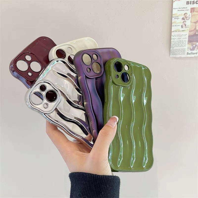 Solid-color Water Ripple-sensitive Mobile Phone Case