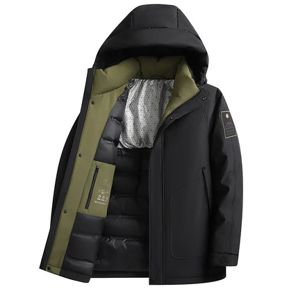 Outdoor Same White Duck Down Hooded Jacket