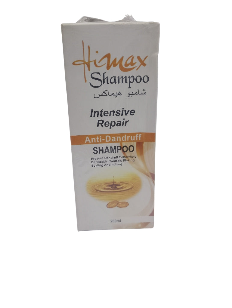 Product Name: Himax Intensive Repair Anti-Dandruff Shampoo – 200ml