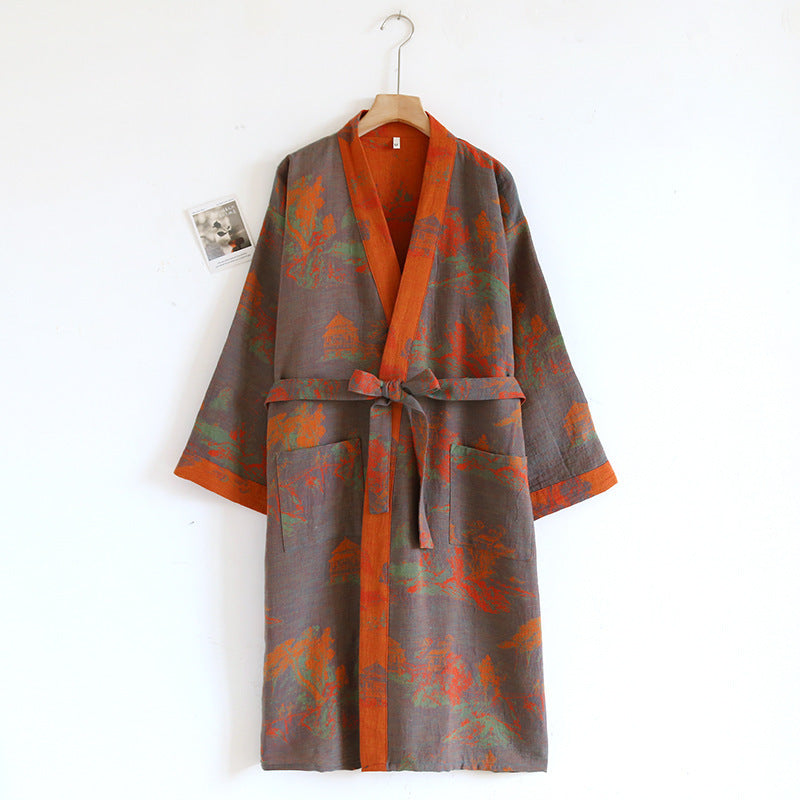 Spring And Autumn Thin Cotton Retro Loose Home Wear