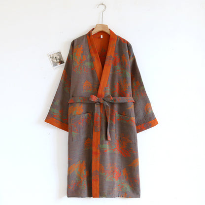 Spring And Autumn Thin Cotton Retro Loose Home Wear