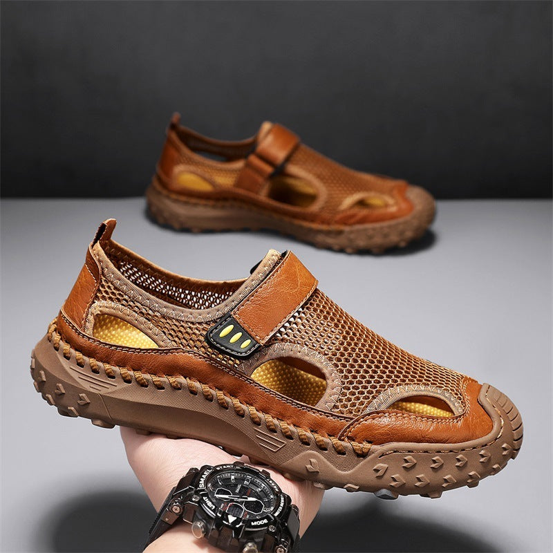 Summer Outdoor Casual Hollow Mesh Surface Breathable Men's Sandals
