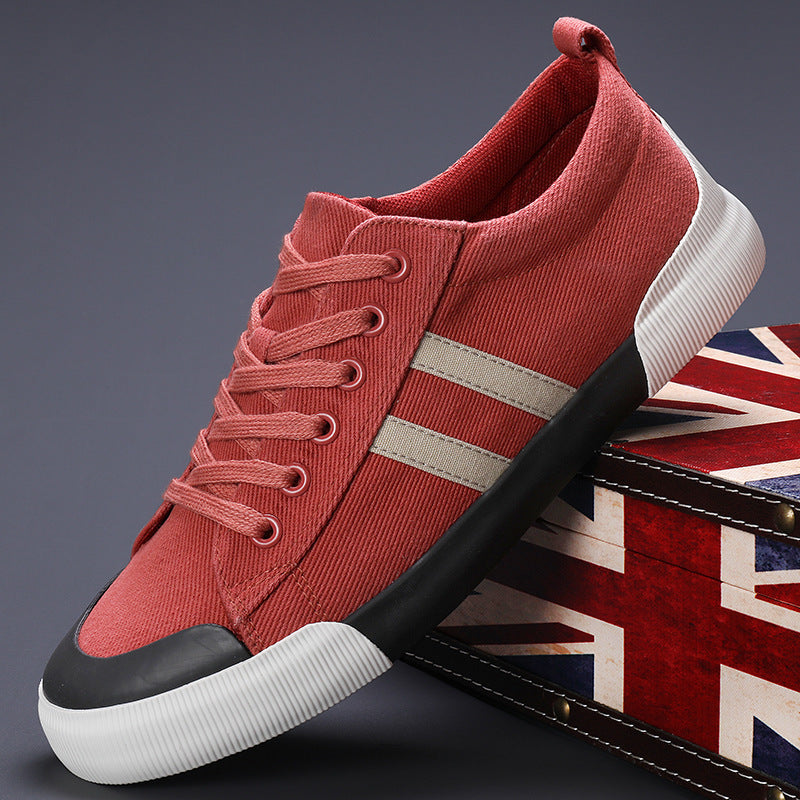 Men's Canvas Shoes Lightweight Breathable All-match Low Top