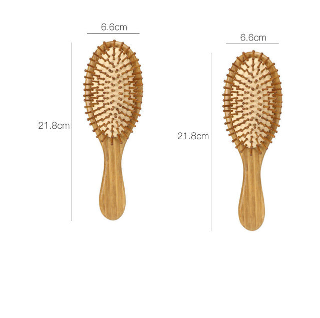 Bamboo Bamboo Cushion Massage Comb Carbonized Bamboo Comb
