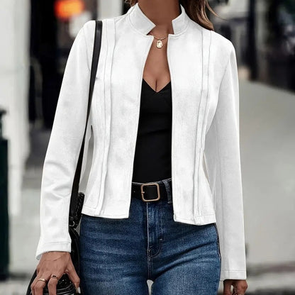 Winter Solid Color All-matching Cardigan Jacket Women