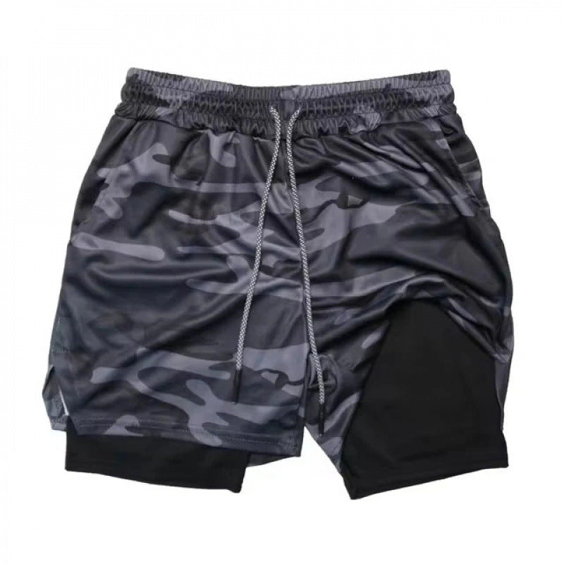 Summer Running Shorts Men 2 in 1 Sports  Shorts