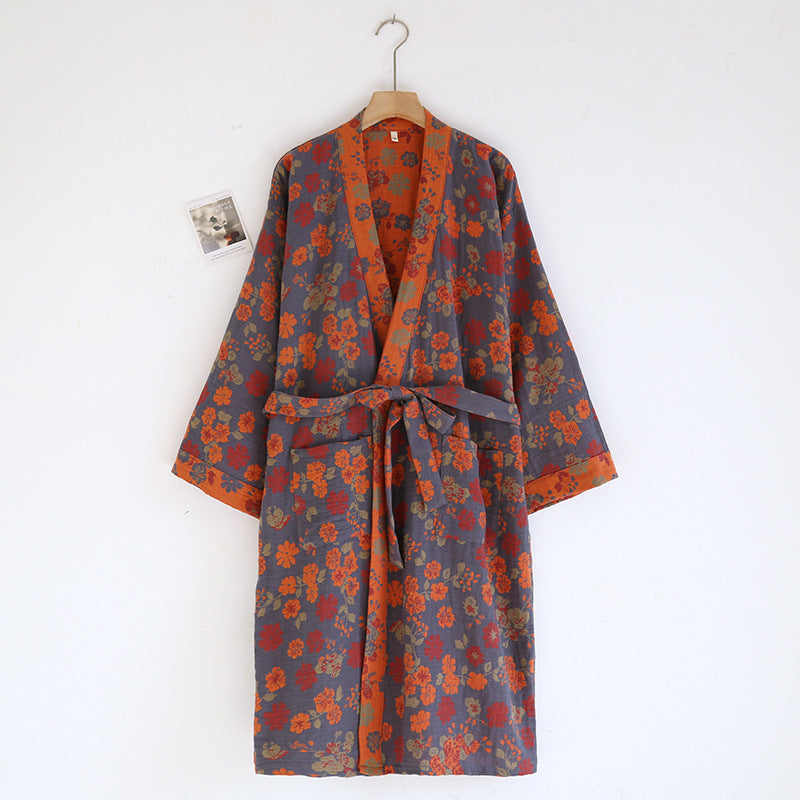 Spring And Autumn Thin Cotton Retro Loose Home Wear