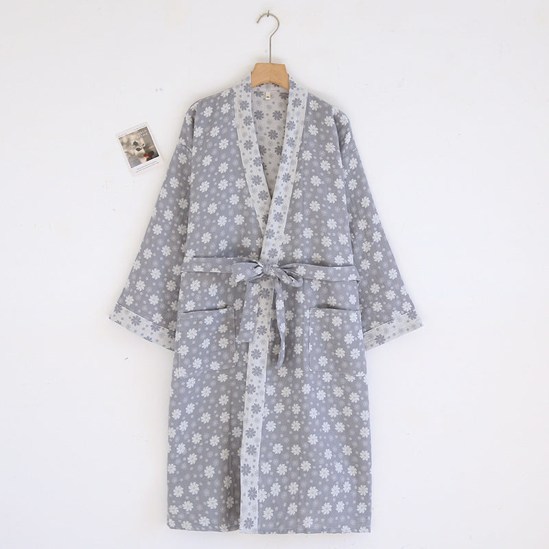 Spring And Autumn Thin Cotton Retro Loose Home Wear